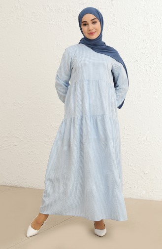 Blue Hijab Dress 1800-02