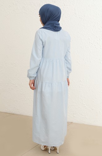 Blue Hijab Dress 1800-02