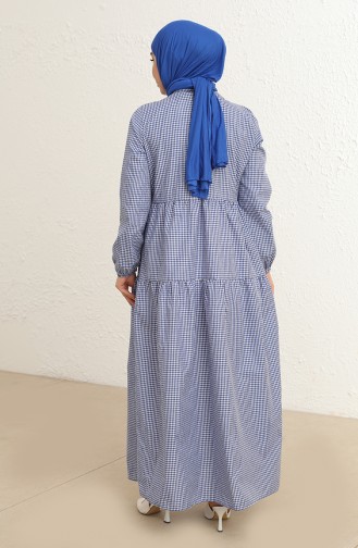 Robe Hijab Bleu marine clair 1800-04