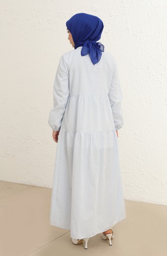 Blue Hijab Dress 1801-01
