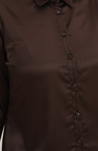 Brown Overhemdblouse 3609-06