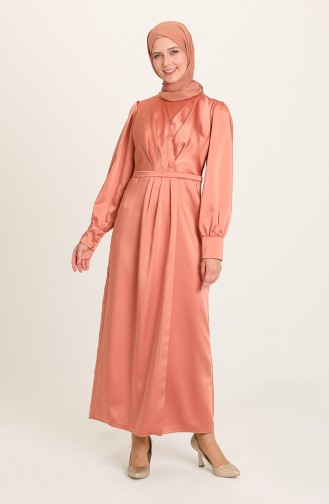 Zwiebelschalen Hijab-Abendkleider 3414-05