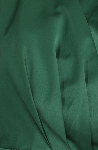 Smaragdgrün Hijab-Abendkleider 3414-06