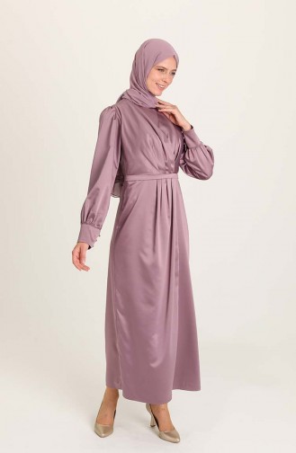 Lila Hijab-Abendkleider 3414-07