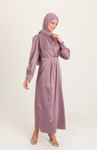 Lilac İslamitische Avondjurk 3414-07