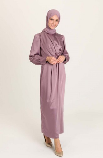 Lila Hijab-Abendkleider 3414-07
