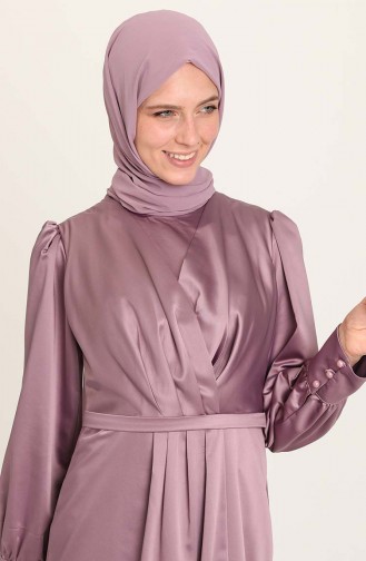 Lilac İslamitische Avondjurk 3414-07