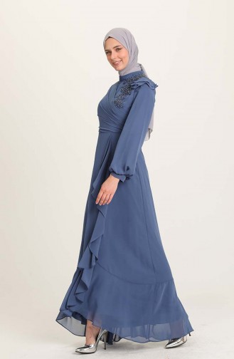 Lila Hijab-Abendkleider 4927-06