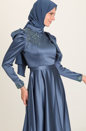 Habillé Hijab Indigo 4937-04