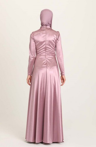 Beige-Rose Hijab-Abendkleider 4951-03