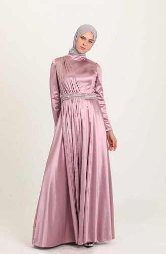 Dusty Rose İslamitische Avondjurk 4952-03