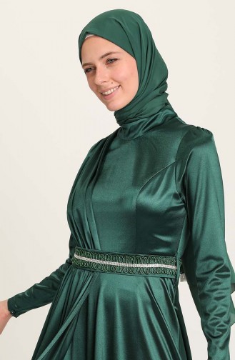 Habillé Hijab Vert emeraude 4952-05