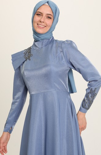 Habillé Hijab Indigo 4955-02