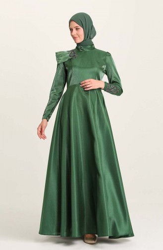 Habillé Hijab Vert emeraude 4955-06