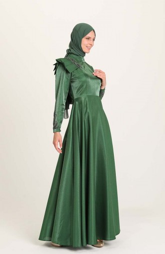 Smaragdgrün Hijab-Abendkleider 4955-06