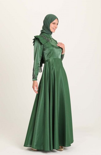 Habillé Hijab Vert emeraude 4955-06