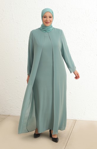 Habillé Hijab Vert eau 6342-06