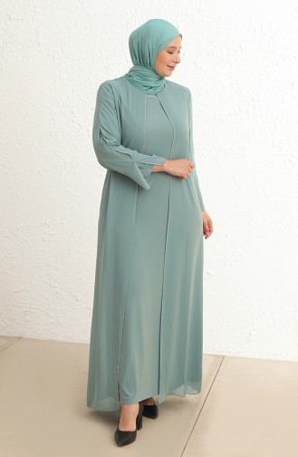 Habillé Hijab Vert eau 6342-06