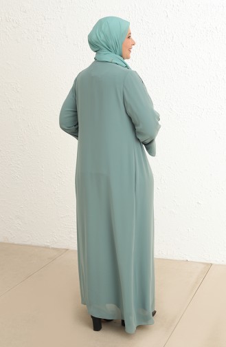 Habillé Hijab Vert eau 6342-06