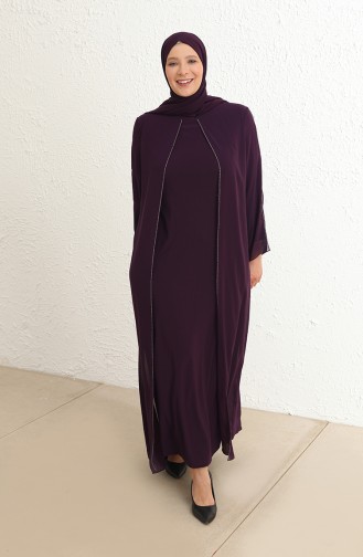 Habillé Hijab Plum 6342-07