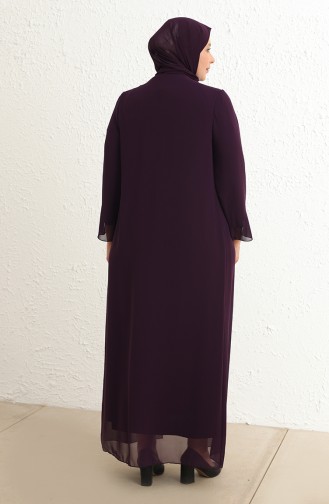 Zwetschge Hijab-Abendkleider 6342-07