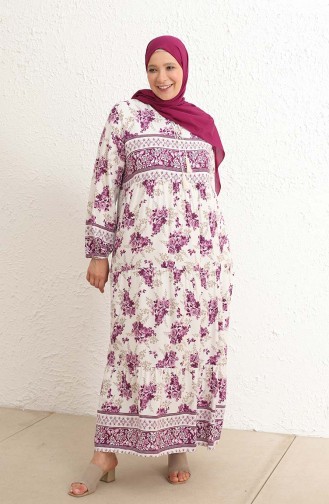 Robe Hijab Pourpre 5074-05
