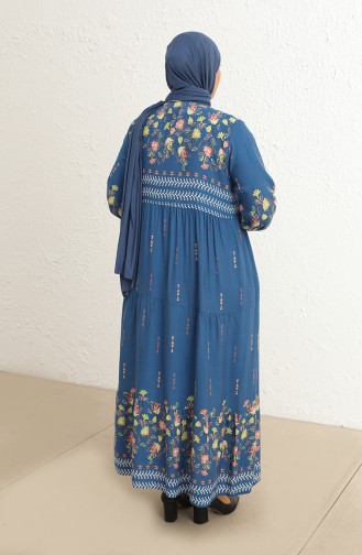 فستان نيلي 5077-02