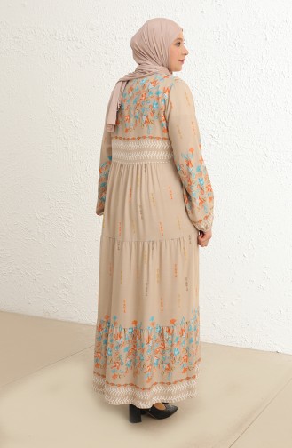 Mink Hijab Dress 5077-04