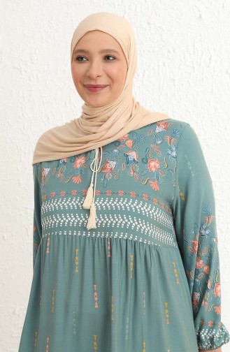 Robe Hijab Vert noisette 5077-05