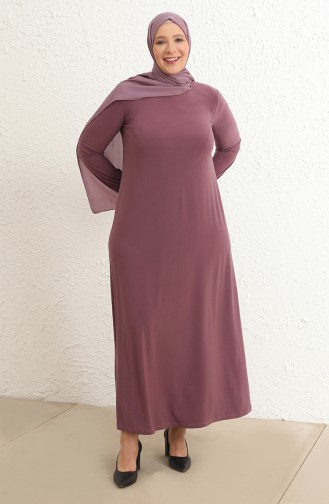 Robe Hijab Rose pâle claire 80060-08