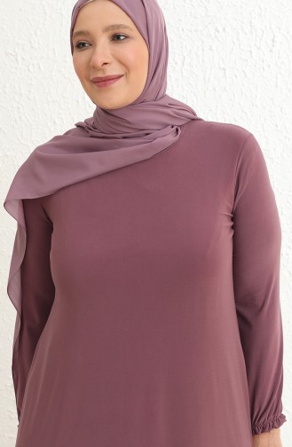 Robe Hijab Rose pâle claire 80060-08