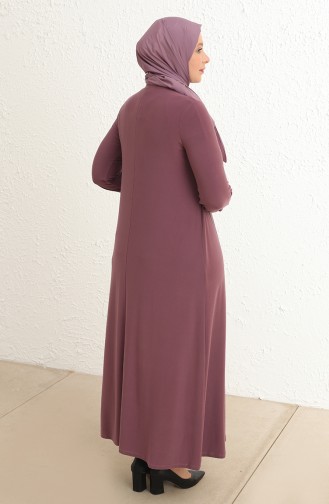 Robe Hijab Rose pâle claire 80060-08