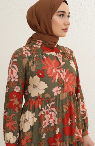 Renkli Hijab Kleider 6486-01