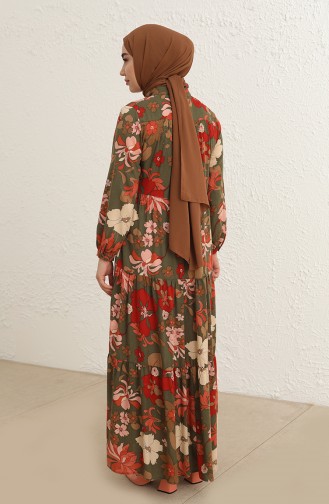 Renkli Hijab Kleider 6486-01