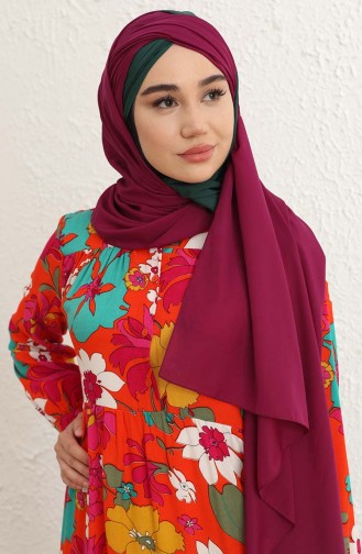Colorful Hijab Dress 6486-02