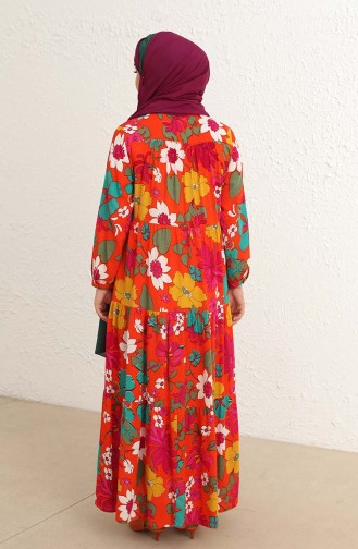 Colorful Hijab Dress 6486-02