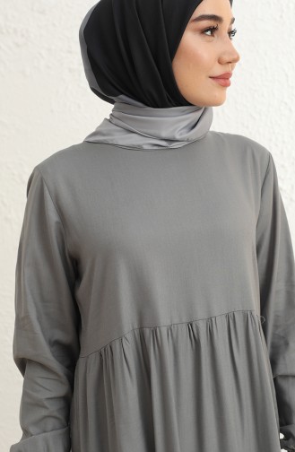 Gray Hijab Dress 1799-01