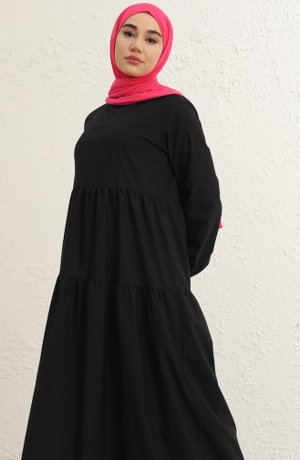 Robe Hijab Noir 1802-01