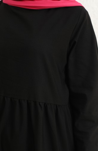 Black Hijab Dress 1802-01