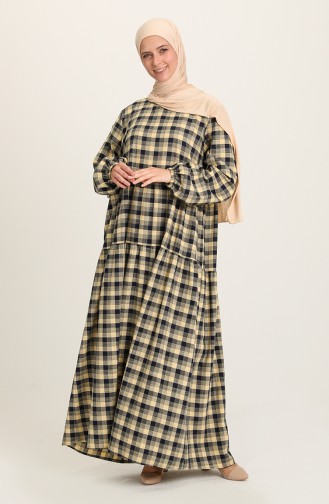 فستان أخضر حشيشي 1803-01