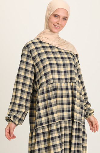 Grün Hijab Kleider 1803-01