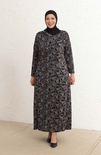 Black İslamitische Jurk 4439-01