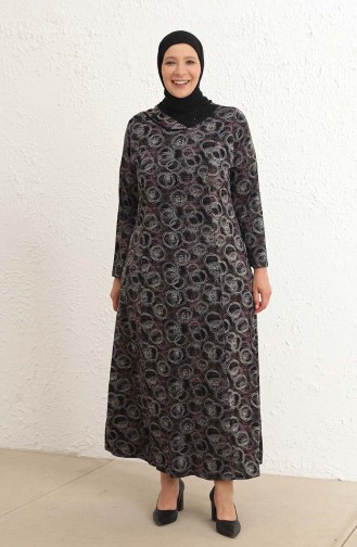 Black İslamitische Jurk 4439-01