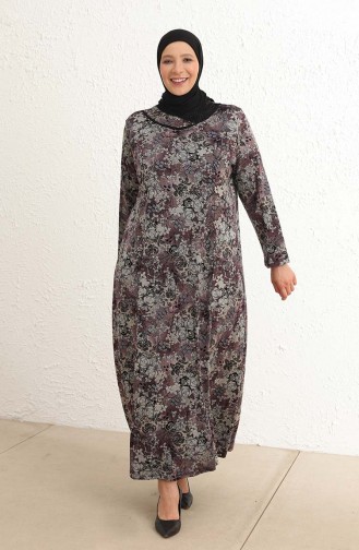 Lilac İslamitische Jurk 4439A-01