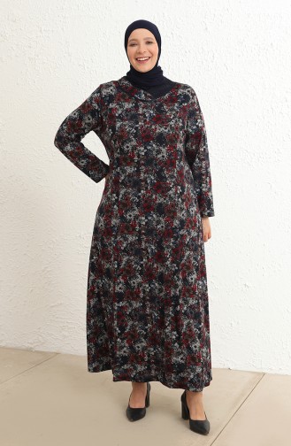 فستان أزرق كحلي 4439B-01
