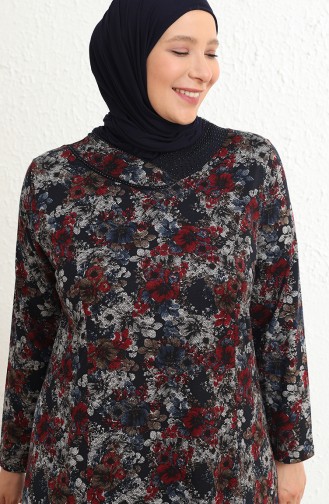 فستان أزرق كحلي 4439B-01