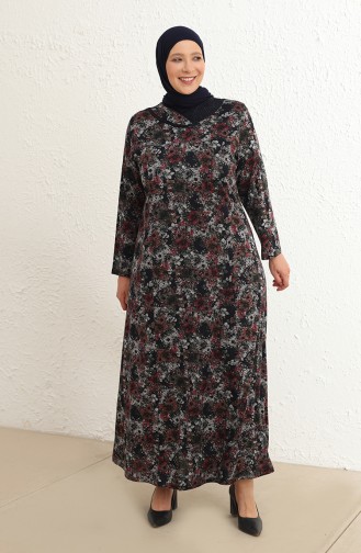 Robe Hijab Bleu Marine 4439B-02