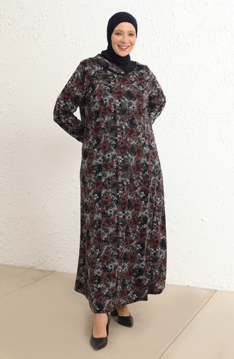 Robe Hijab Bleu Marine 4439B-02