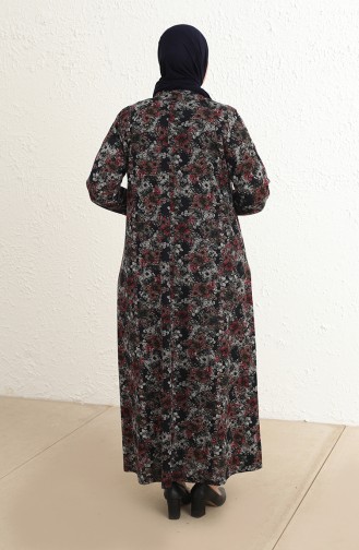 Robe Hijab Bleu Marine 4439B-02