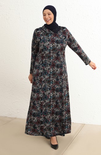 فستان أزرق كحلي 4439B-03